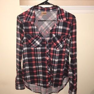 Buckle Flannel roll up sleeves